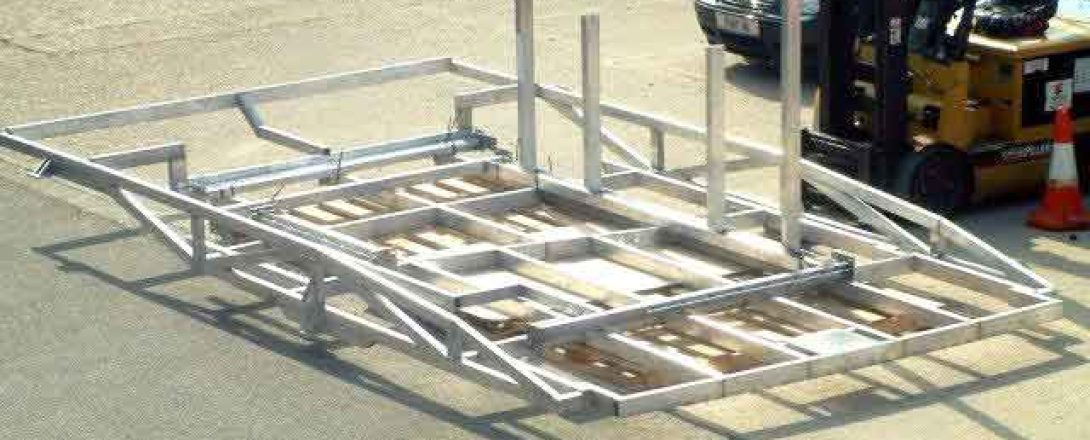 Robotic welding and assembly yacht floor